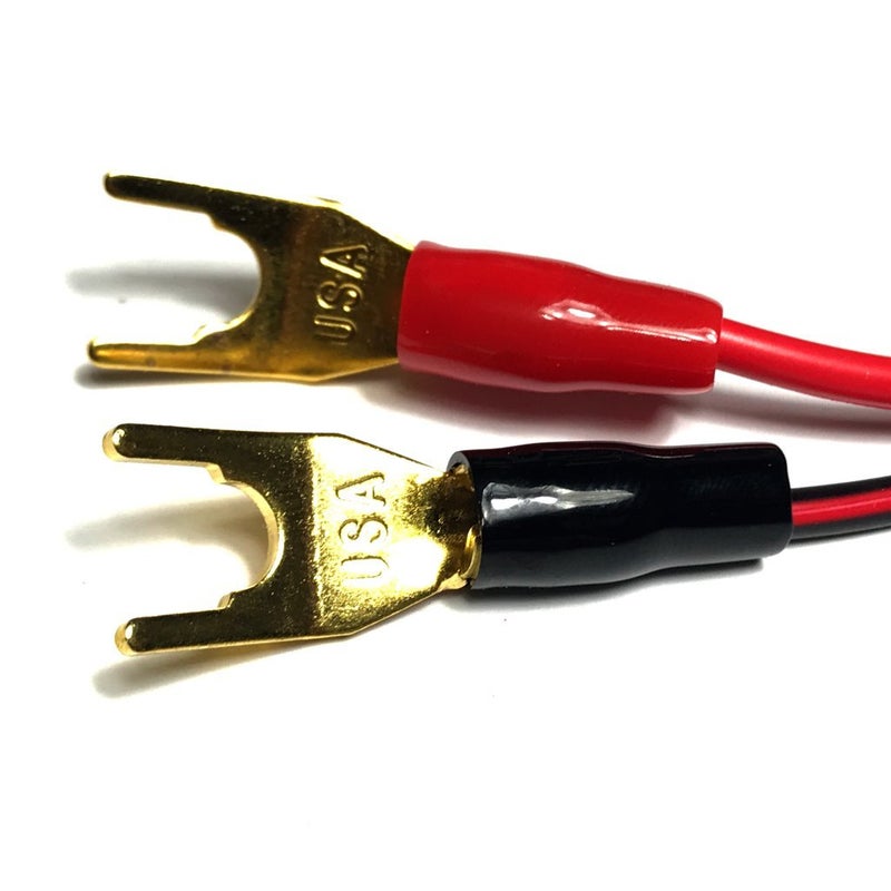 CESS Y Plug - Speaker Cable Barrier Spade Fork Jack Plug Connector (10 Pack) - Image 5